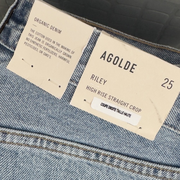 AGOLDE Riley High Rise Crop - Picture 1 of 3